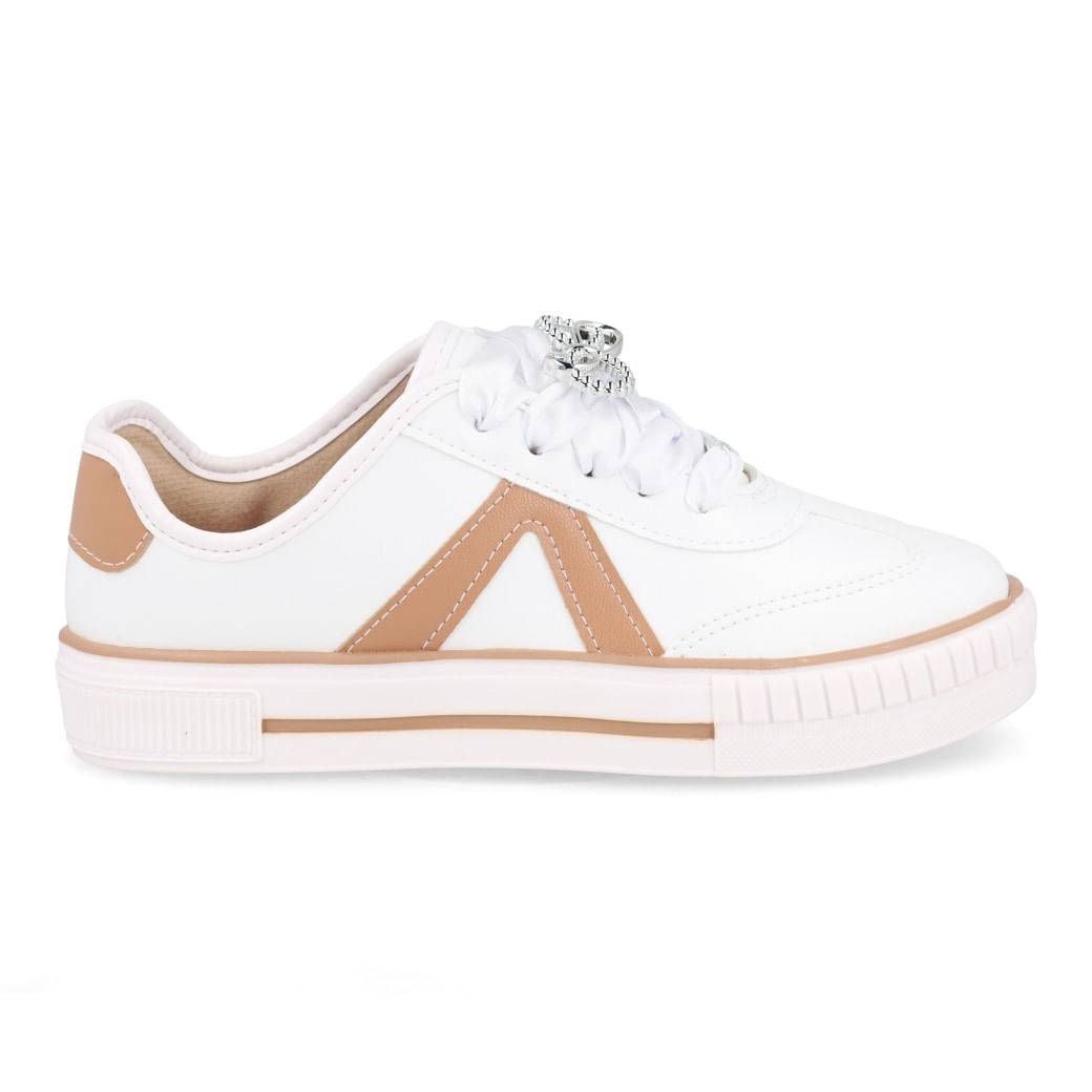 Molekinha Tenis 2565-117-9569-53930 Branco-Nude Sint_2__